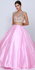 Juliet 338 Quinceanera Dress 2-Piece Bateau Neckline Cap Sleeve