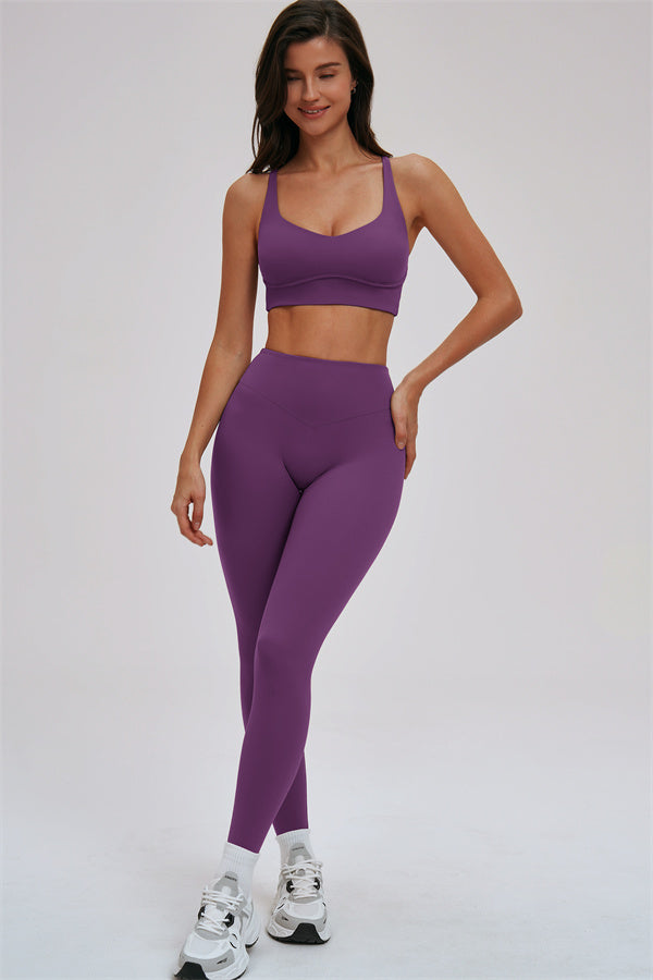 The Kinetic Cross Back Sports Bra Leggings 2-Piece Set