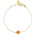 Pisa Mini Teardrop Gold Citrine Bracelet November Birthstone - Femstylo