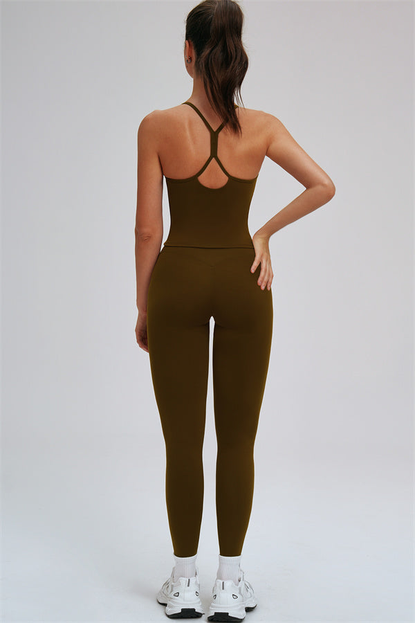The Svelte Cross Back Tank Top Leggings 2-Piece Set