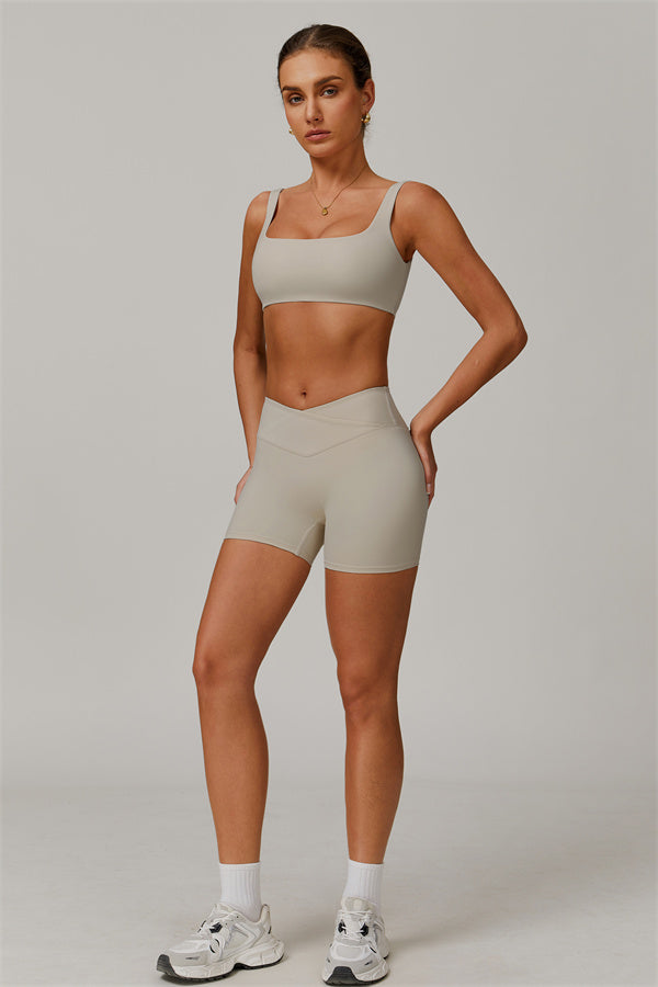 The Halo Sports Bra Shorts 2-Piece Set