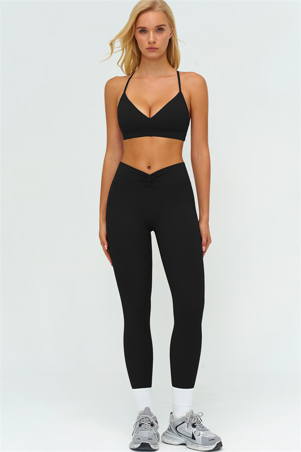 The Lushness Y-Back Sports Bra Leggings 2-Piece Set