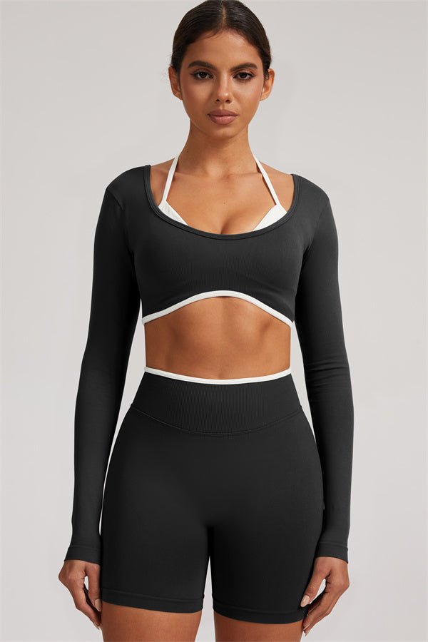 The Elevate New Long Sleeve Crop top
