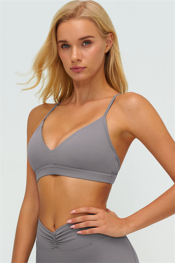 The Lushness Y-Back Sports Bra Shorts 2-Piece Set