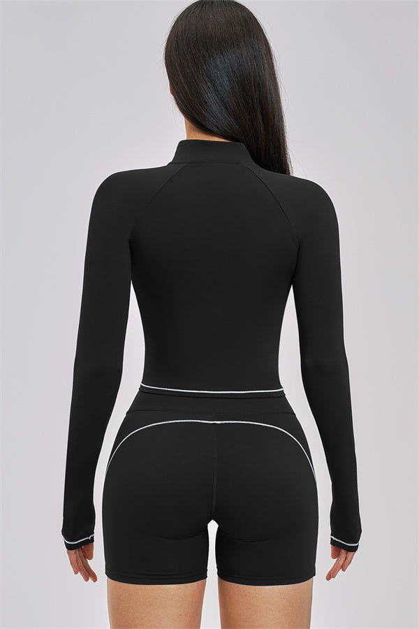 The Unbound Jacket Crop Top Shorts 3-Piece Set