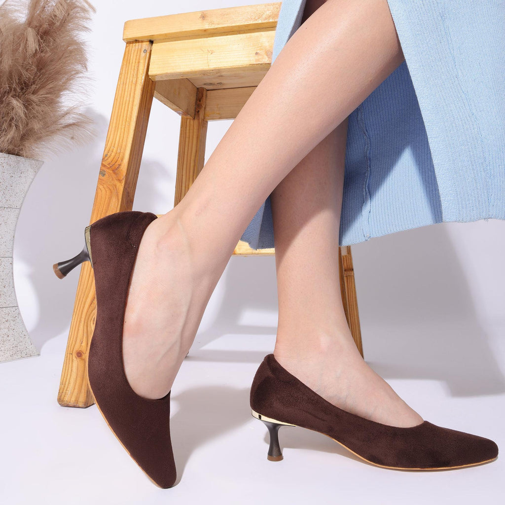Truffle - Suede Pumps