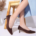 Truffle - Suede Pumps