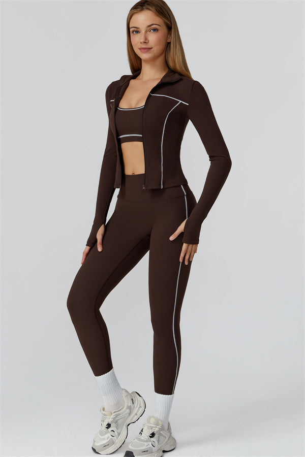 The Venus Zip Top Leggings 2-Piece Set