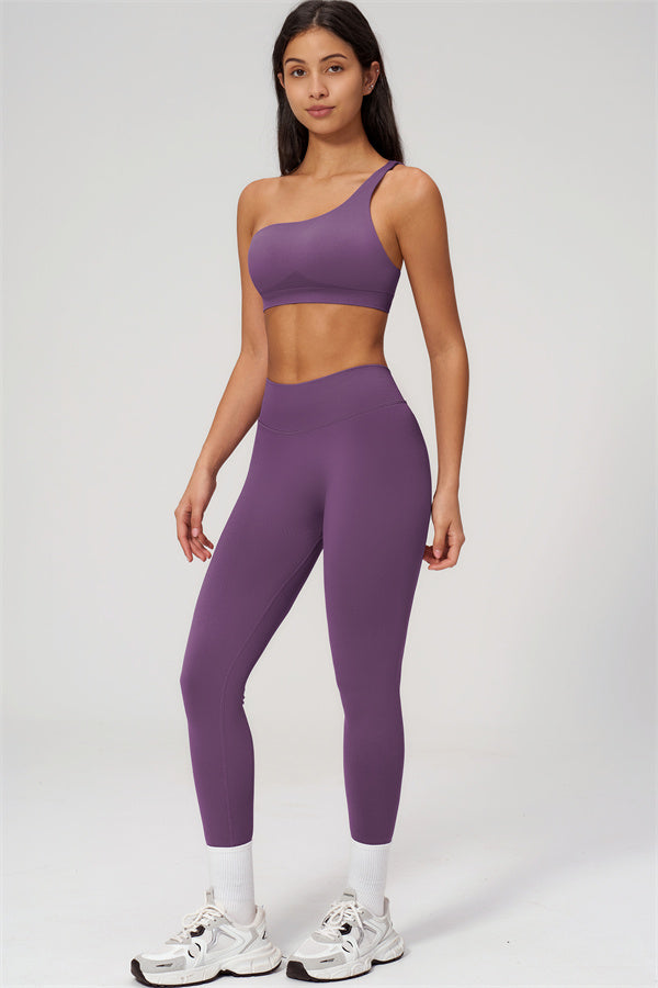 The Empower One-Shoulder Sports Bra Leggings 2-Piece Set