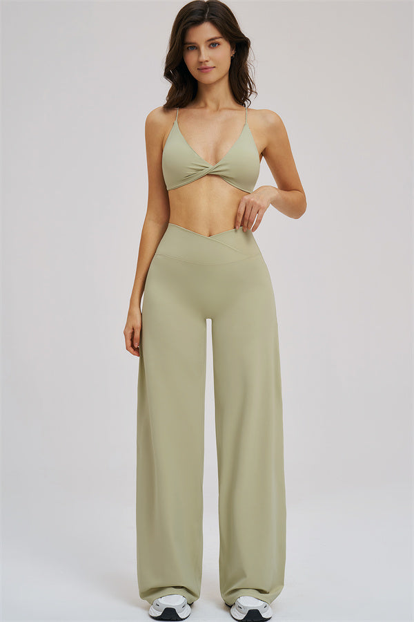 The Mosaic Sports Bra Straight Leg Pants 2-Piece Set