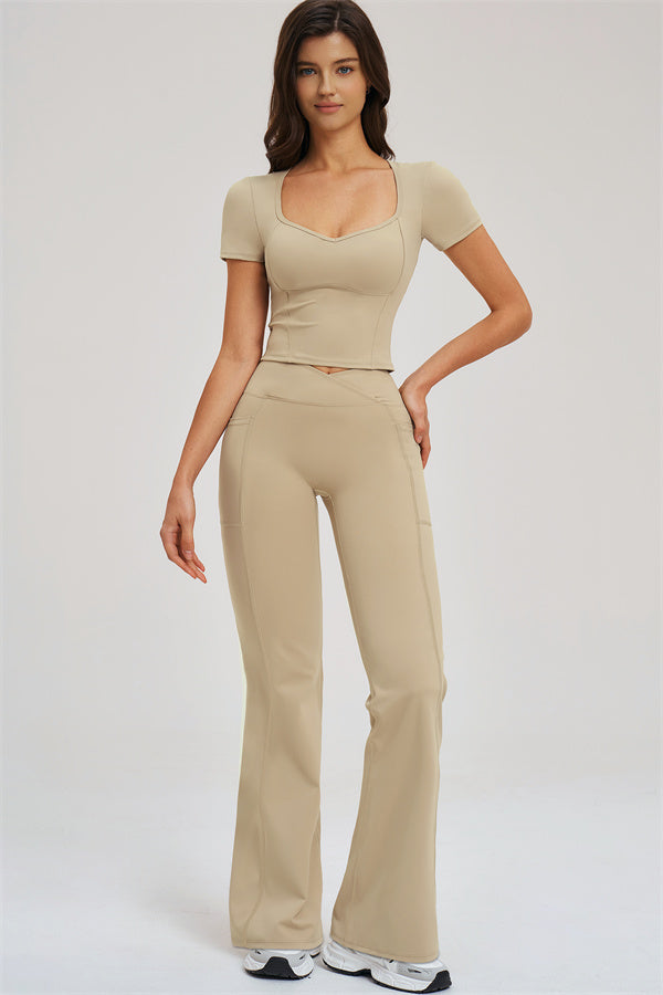 The Sizzle T-shirt Flared Leggings 2-Piece Set
