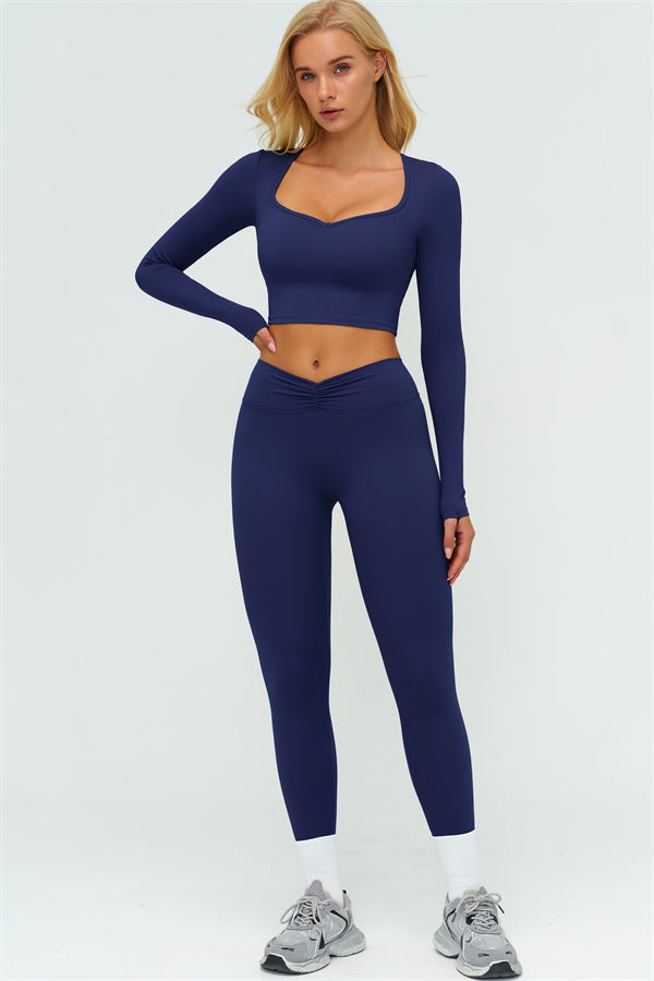 The Lushness Long Sleeve Crop top