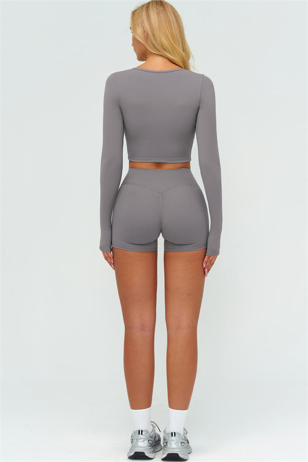 The Lushness Long Sleeve Crop top