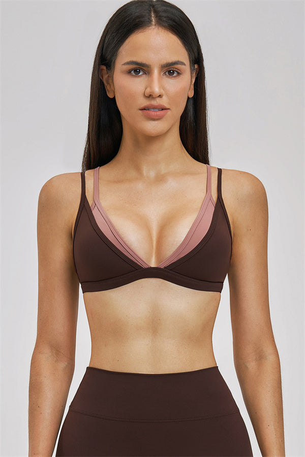 The Seraphine Layered V Sports Bra