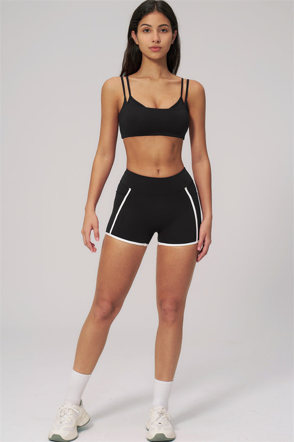 The Clarity Dual Strap Sports Bra Shorts 2-Piece Set