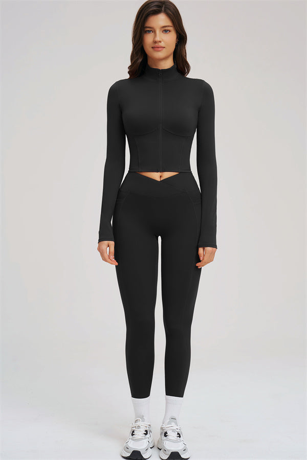 The Sizzle Zip Jacket Leggings 2-Piece Set