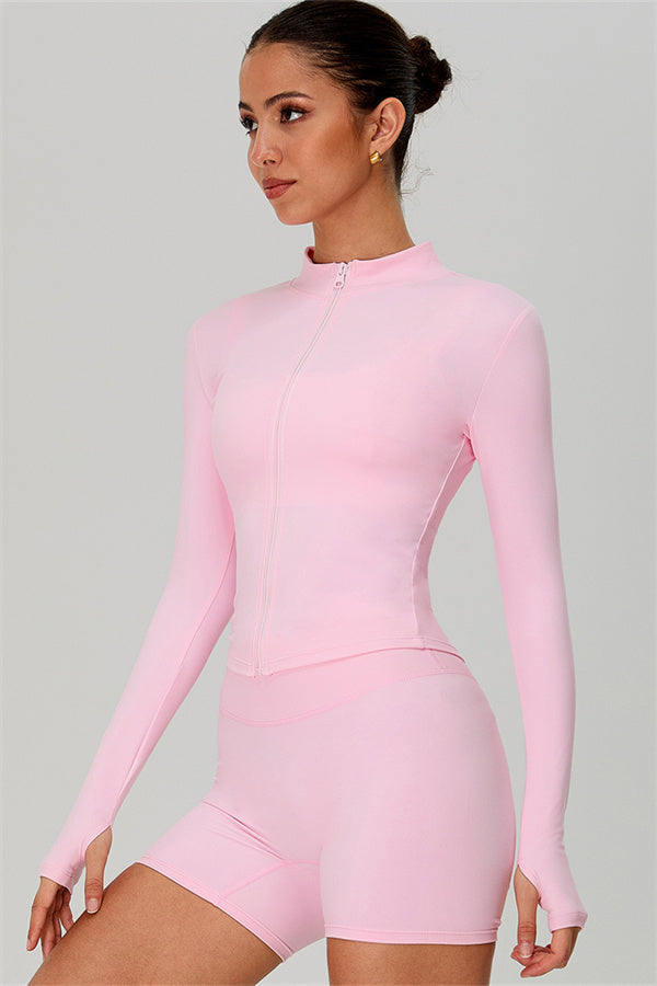 The Jewel Zip Jacket Shorts 2-Piece Set