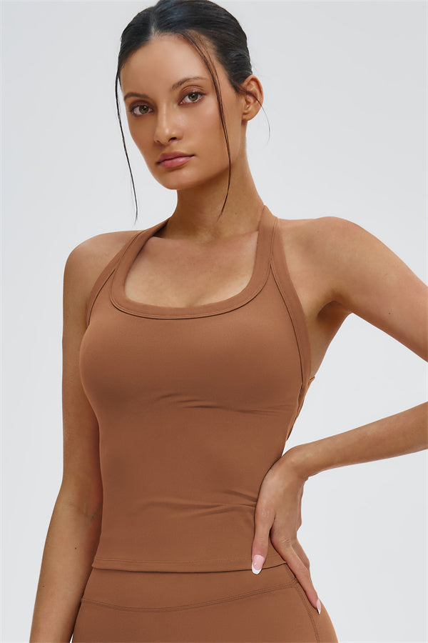 The Slate Y-Back Top