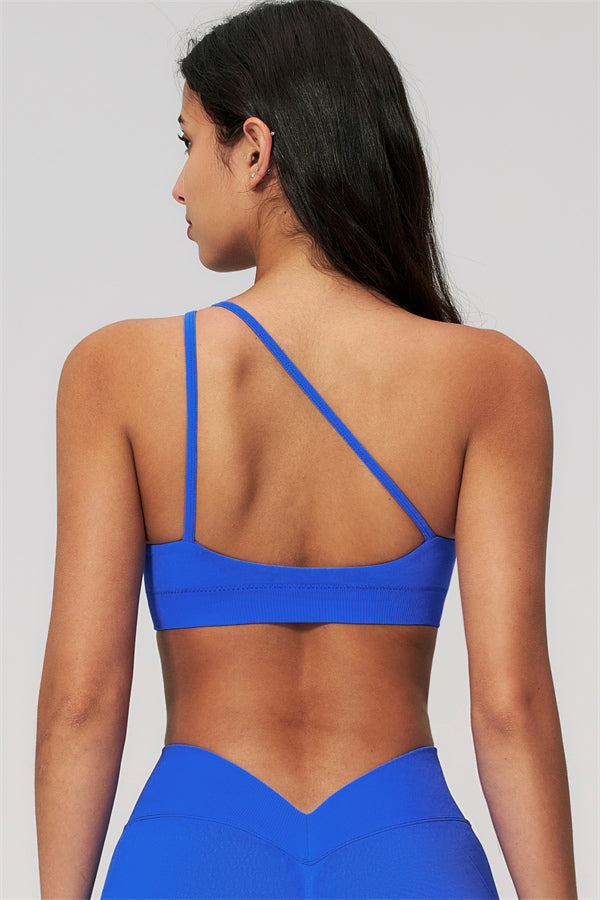 The Empower One-Shoulder Sports Bra Shorts 2-Piece Set