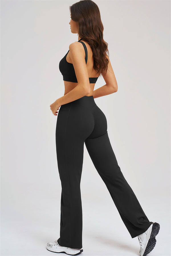 The Sizzle Sports Bra Flared Leggings 2-Piece Set