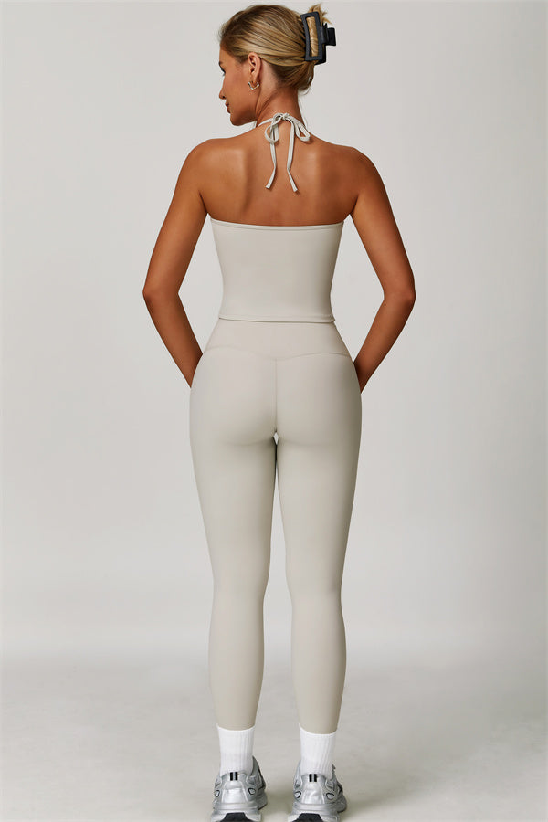 The Surge Halter Crop Top Leggings 2-Piece Set