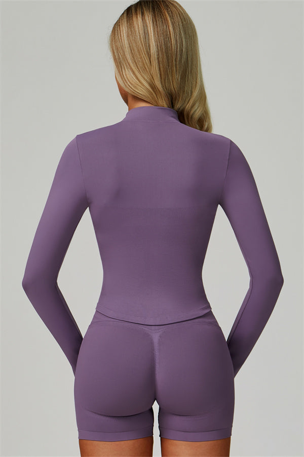 The Empower Jacket Sports Bra Shorts 3-Piece Set
