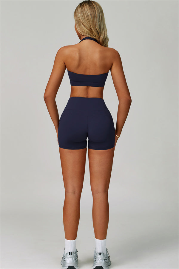 The Bold Halter Sports Bra Shorts 2-Piece Set