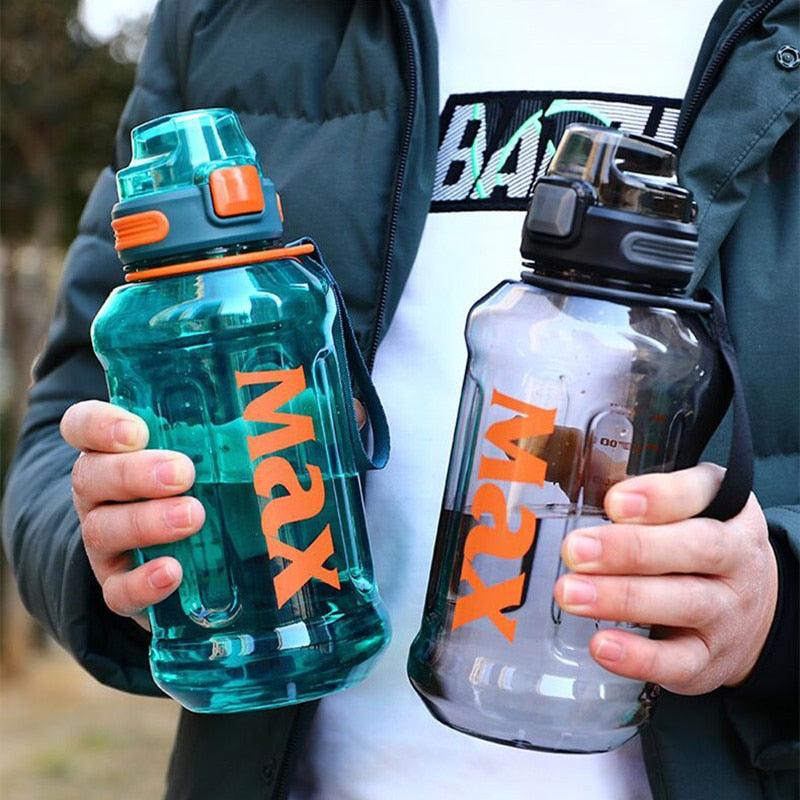 1.2 Liter Large Capacity Sport Water Bottle with Rope Durable Portable Gym Fitness Outdoor Drinking Plastic Bottles Eco-Friendly Plastic Cup Men's high Temperature Resistant Large Capacity Outdoor Portable Water Bottle Sports Fitness Water Bottle