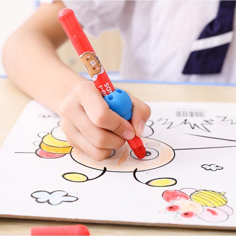 1-3pcs Ball Silicone Pen Children's Writing Practice Auxiliary Grip Corrector Pencil Cover Office Supplies Random Colors Ergonomic Pen Grips For Kids Adults Left Handed And Right Handed
