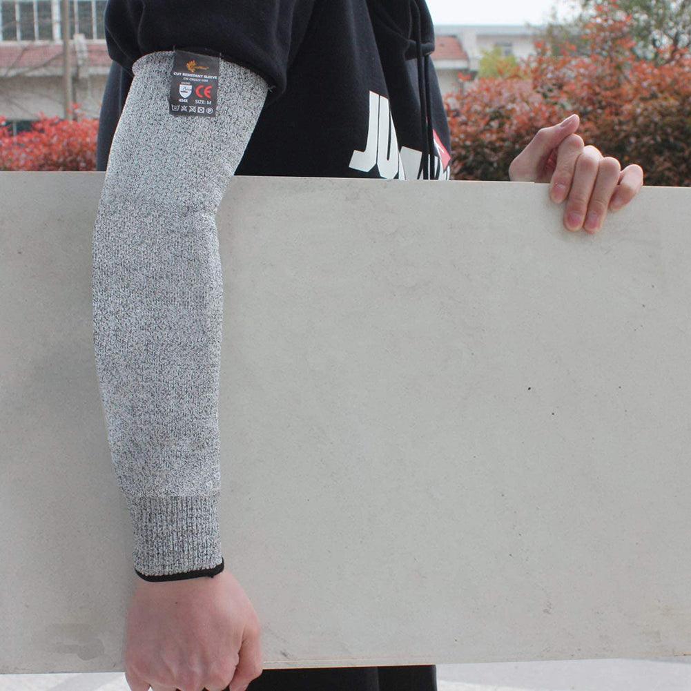 1 PC Men Resistant Work Protection Arm Sleeves Protective Arm Sleeves Anti-cut Work Arm Cover For Garden Kitchen Comfortable Soft Arm Sleeve Thin Arm Protectors For Thin Skin