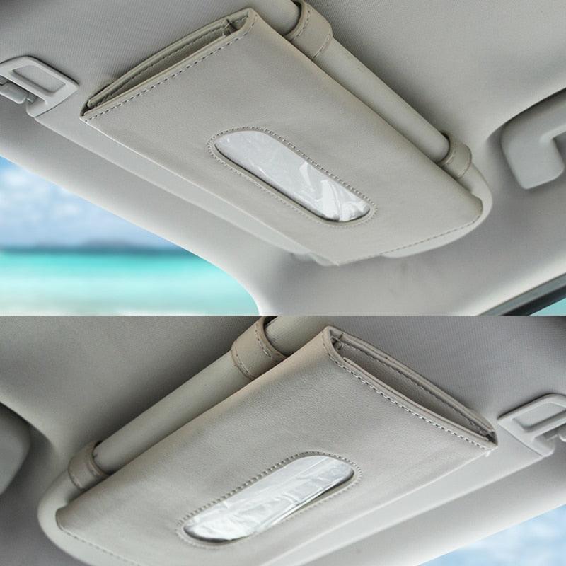 1 Pcs Car Premium Car Tissue Box for Car Tissue Box Towel Sets Car Sun Visor Tissue Box Holder Auto Interior Storage Decoration Car Visor Tissue Holder Mask Holder for Car Sun Visor Napkin Holder Mask Dispenser for Car Accessories