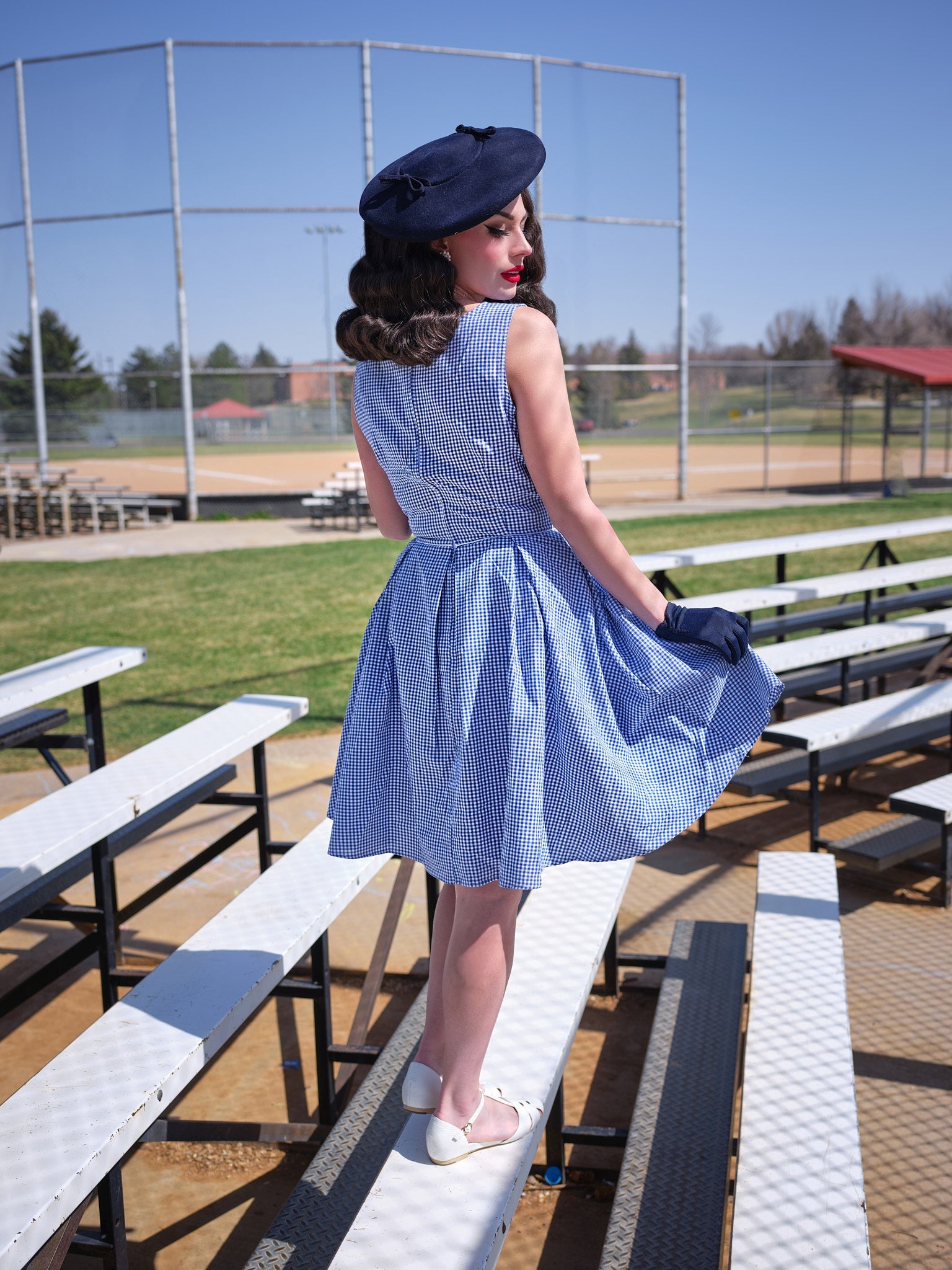 Elizabeth Dress in Gingham - XS only