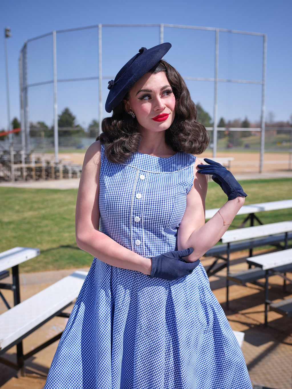 Elizabeth Dress in Gingham - XS only