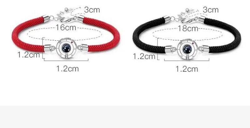100 Languages I Love You Couple Bracelets Braided Rope Bracelet Bangle Bracelet  Languages Couple Bracelets For Boyfriend And Girlfriend Matching Love Bracelets For Couples I love You Gifts For Him And Her