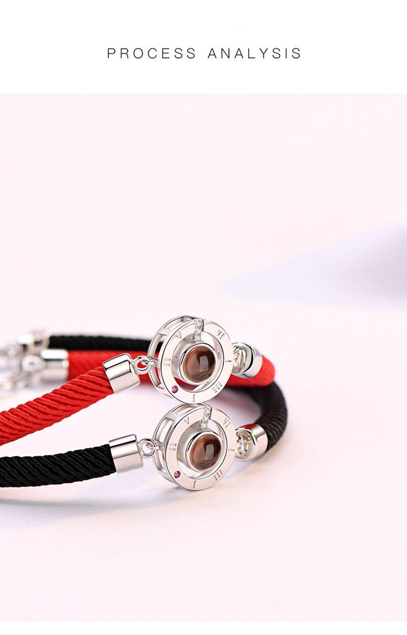 100 Languages I Love You Couple Bracelets Braided Rope Bracelet Bangle Bracelet  Languages Couple Bracelets For Boyfriend And Girlfriend Matching Love Bracelets For Couples I love You Gifts For Him And Her