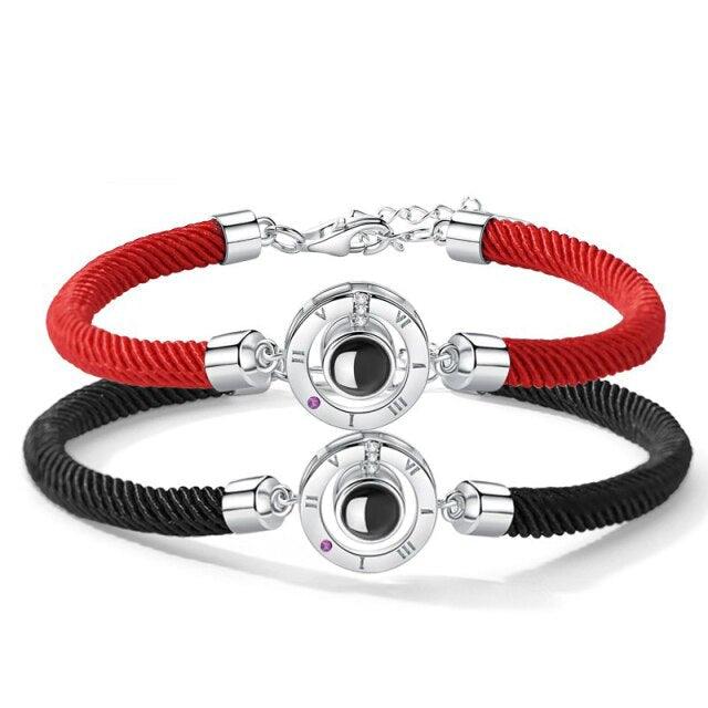 100 Languages I Love You Couple Bracelets Braided Rope Bracelet Bangle Bracelet  Languages Couple Bracelets For Boyfriend And Girlfriend Matching Love Bracelets For Couples I love You Gifts For Him And Her