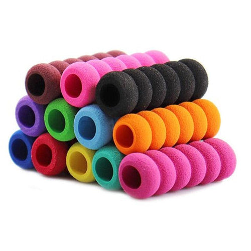 100 Pcs Children Pencil Holder Correction Writing Hold Pen Grip Posture Tool Soft Sponge Writing Posture Corrector Stationery  Colorful Pencil Grippers for Left-Handed and Right-Handed Users