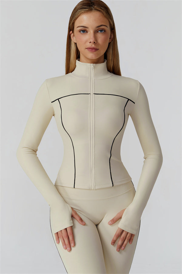The Venus Zip Top Sports Bra Leggings 3-Piece Set