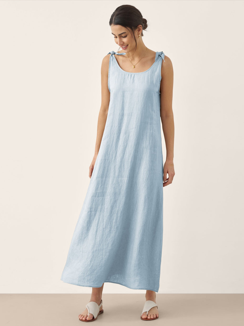 100% Linen Camisole Dress QEARL