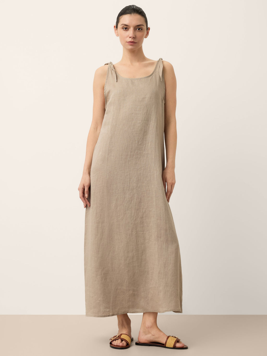100% Linen Camisole Dress QEARL