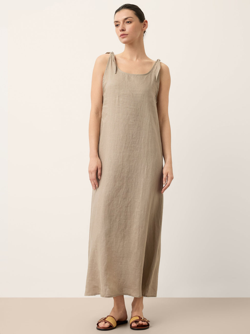 100% Linen Camisole Dress QEARL