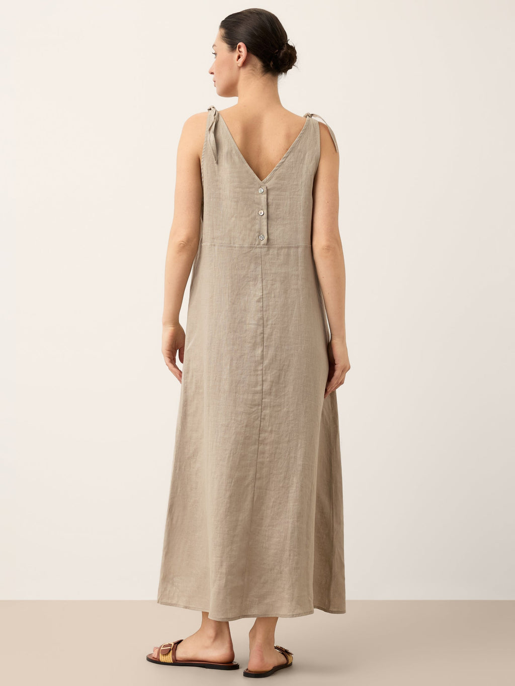 100% Linen Camisole Dress QEARL