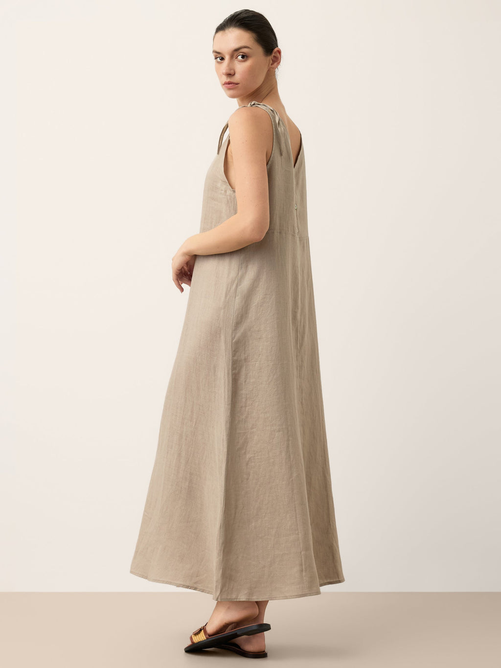 100% Linen Camisole Dress QEARL