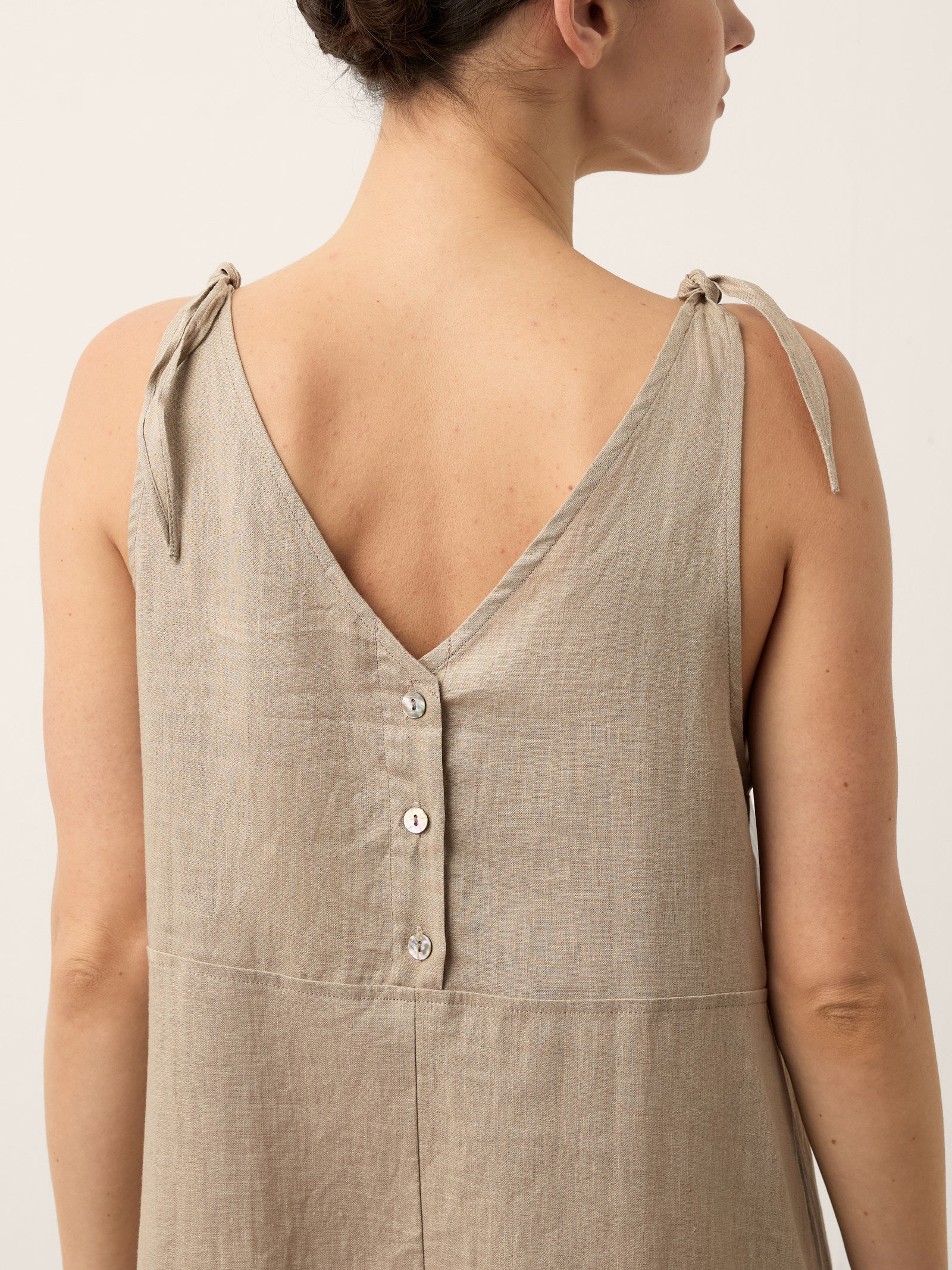 100% Linen Camisole Dress QEARL