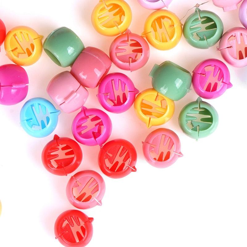 100pcs Hair Braids Maker Beads Headwear Cute Candy Colors Plastic Hairpins Hair Claw Clips For Women Gorgeous Hair Accessories For Women