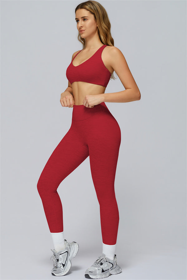 The Radiance Racerback Sports Bra Leggings 2-Piece Set