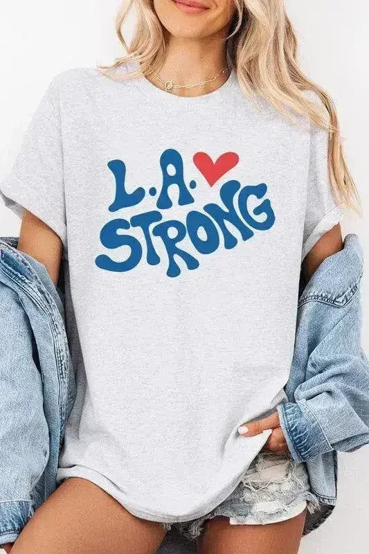 LA Strong Graphic Plus Heavy Cotton Tee