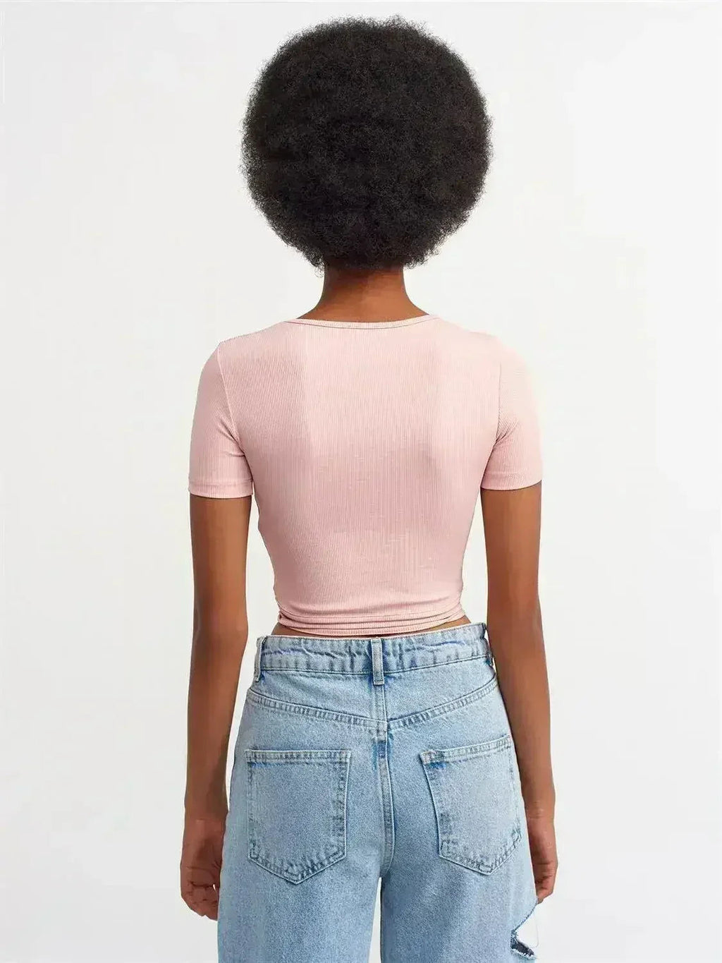 Lace Up Crop Top