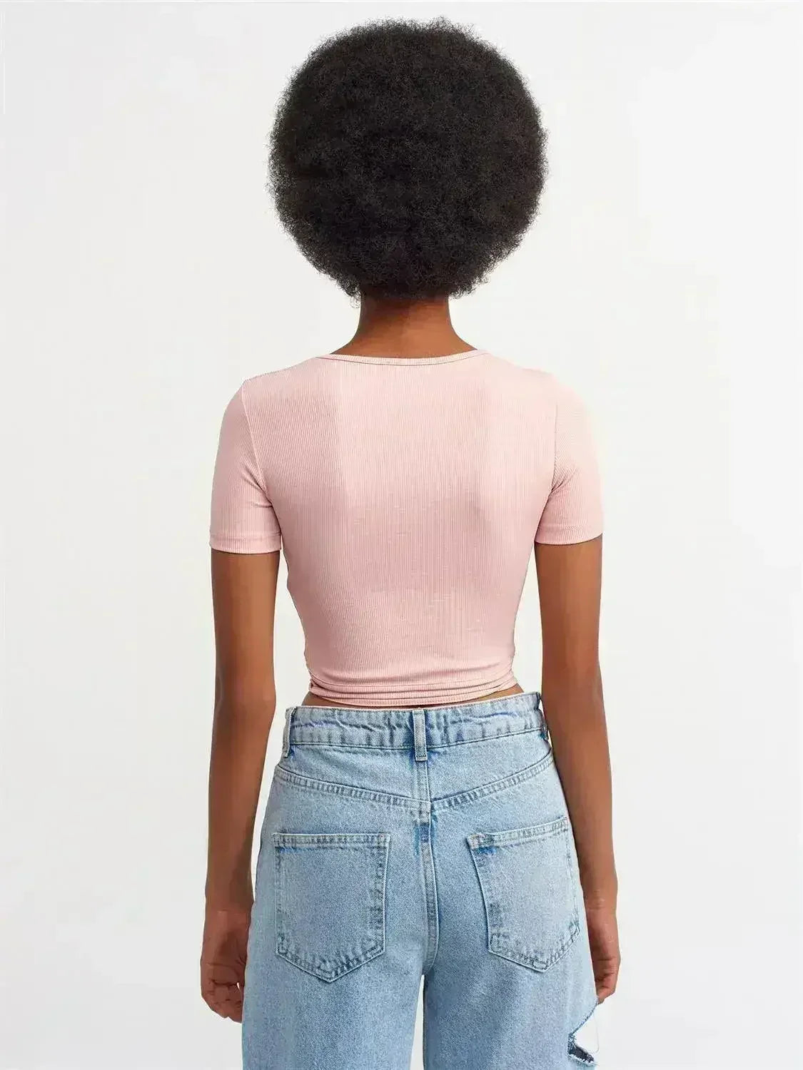 Lace Up Crop Top