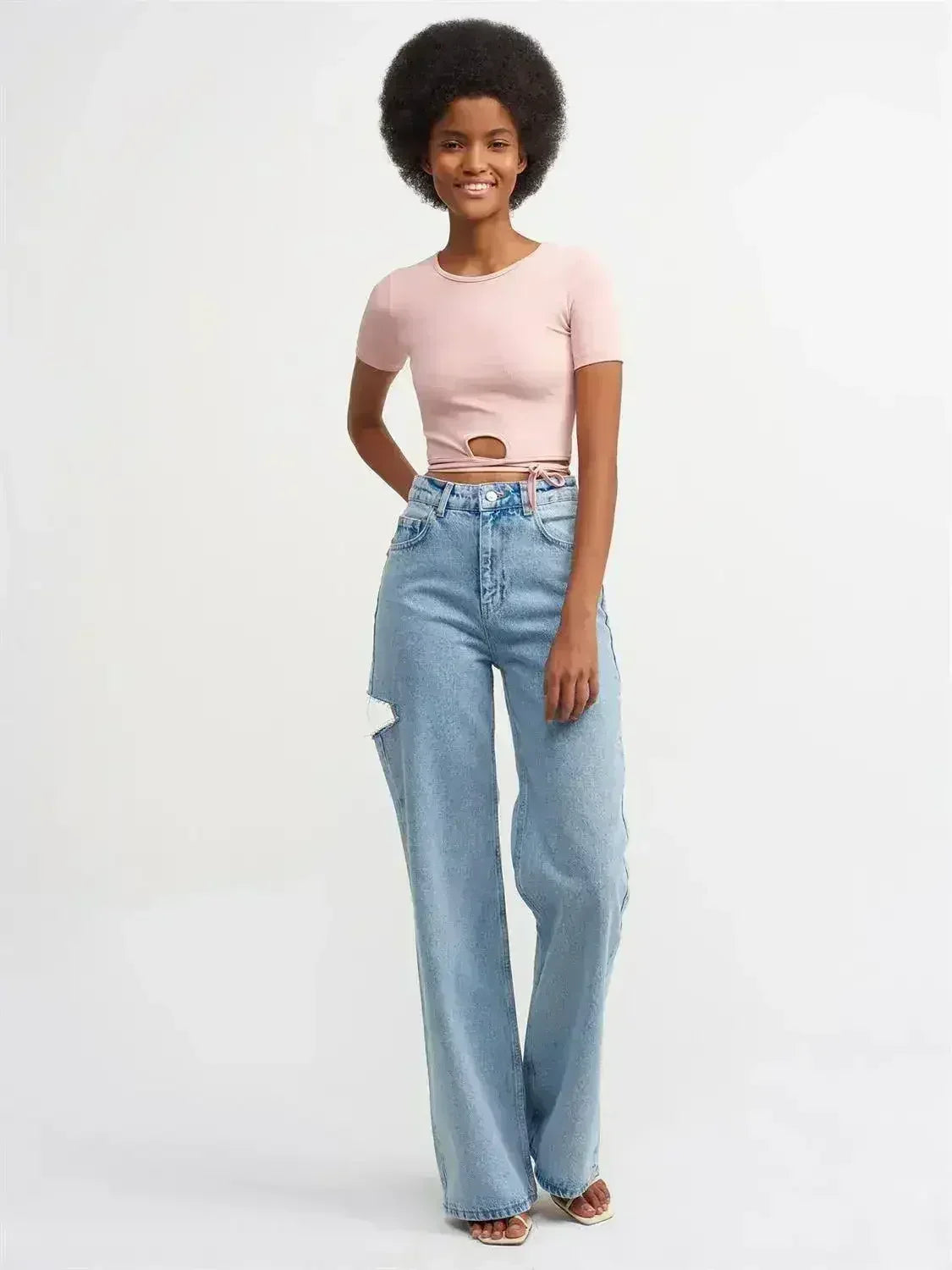 Lace Up Crop Top